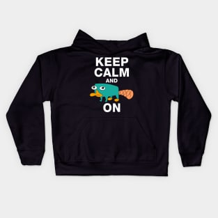 Keep calm and Perry on - Perry the Platipus Kids Hoodie